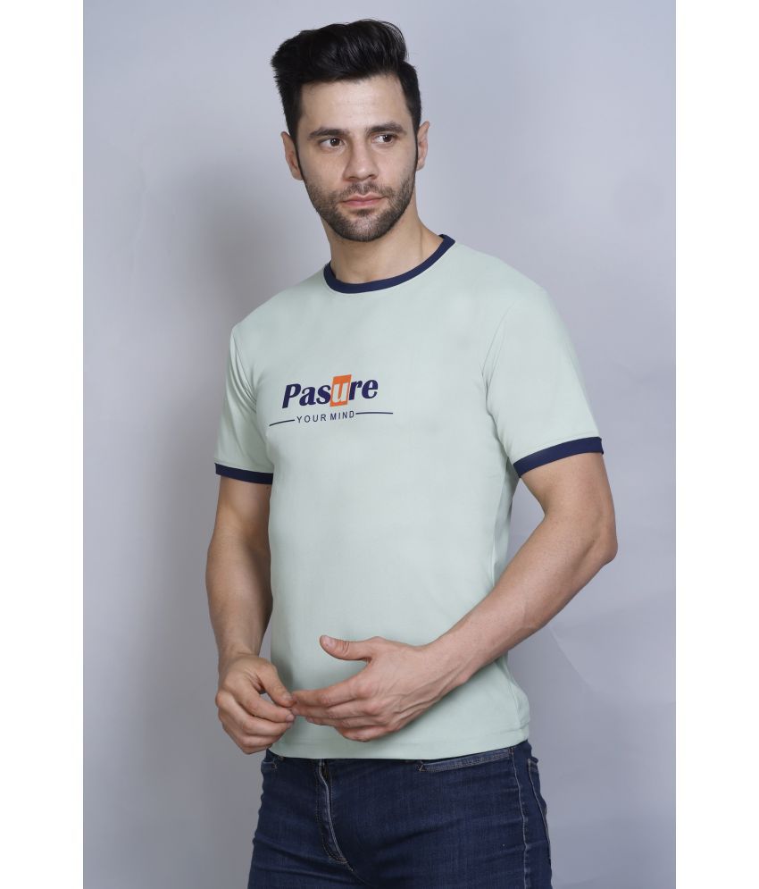     			PASURE Cotton Regular Fit Printed Half Sleeves Men's T-Shirt - Green ( Pack of 1 )