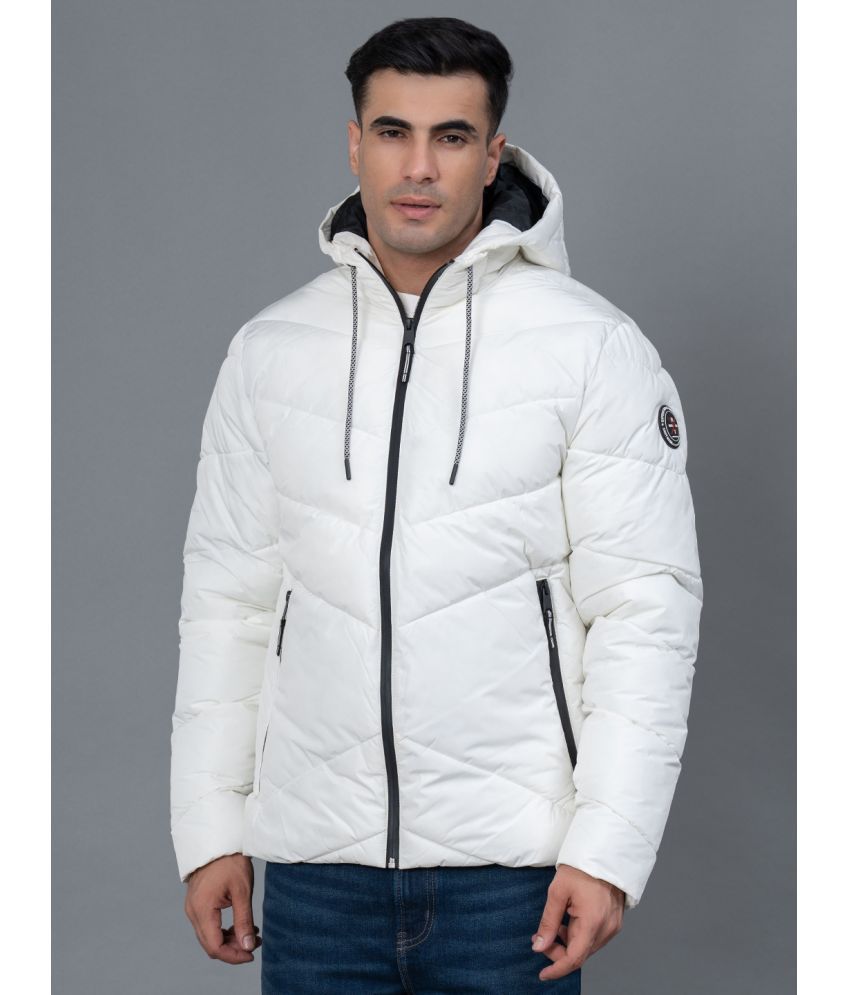     			Red Tape Polyester Blend Men's Puffer Jacket - White ( Pack of 1 )