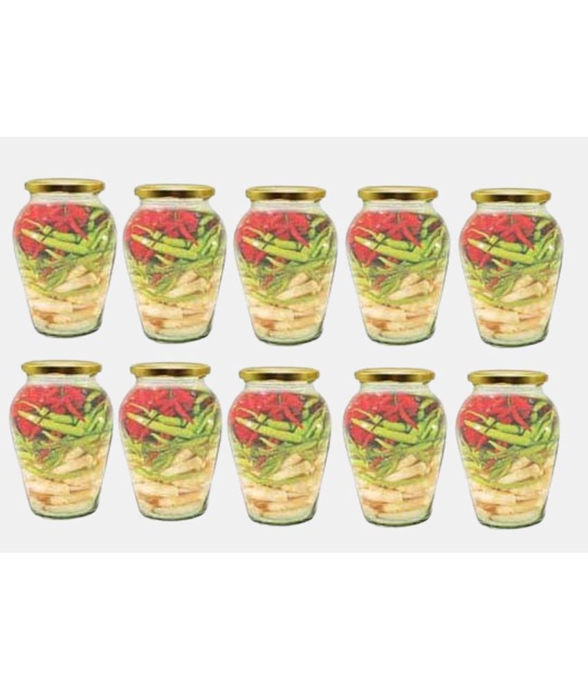     			AFAST Glass Container Glass Transparent Utility Container ( Set of 10 )