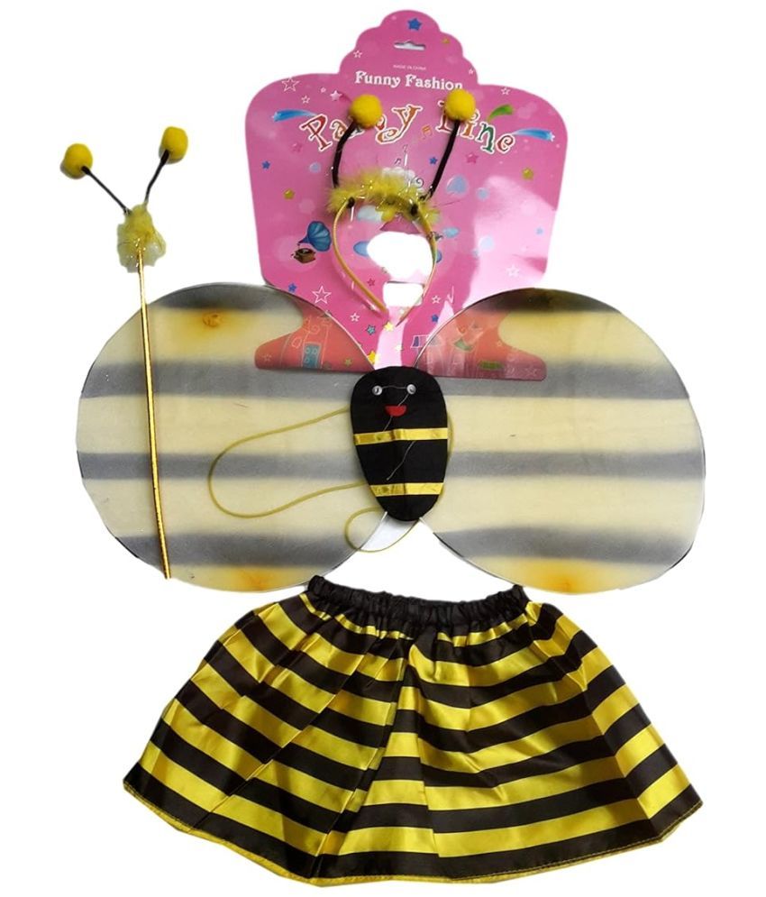     			Bumble Bee Costume Accessories with Wing & Wand For Girls