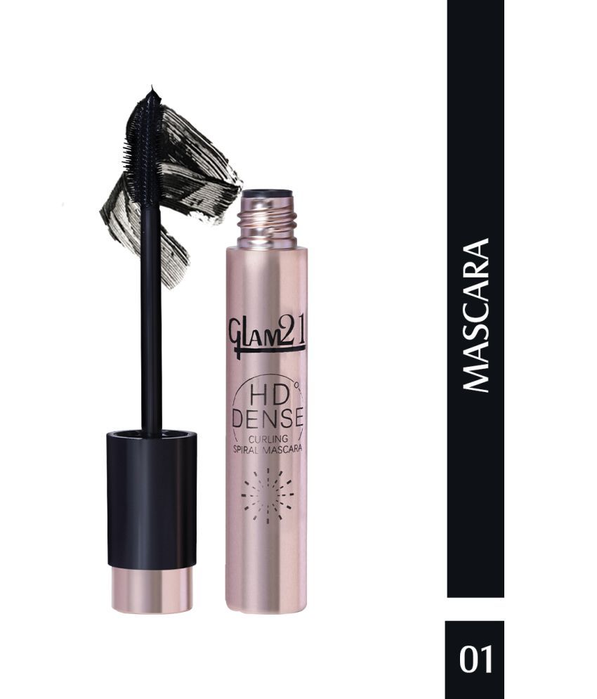     			Glam 21 HD Dense Mascara With Petite Brush Smudge & Water Proof Eyelashes 16hrs Long-wear (Black)