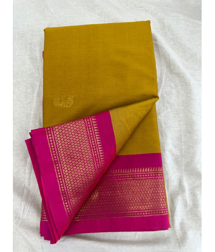     			JULEE Cotton Silk Embellished Saree With Blouse Piece - Fluorescent Pink ( Pack of 1 )