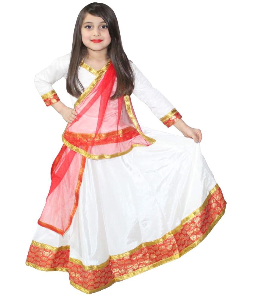     			Kathak Lehenga for Girls Ethnic Indian Dance Costume Dress - 5-6 Years