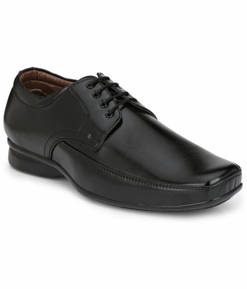     			RL Rocklin Men Black Men's Derby Formal Shoes