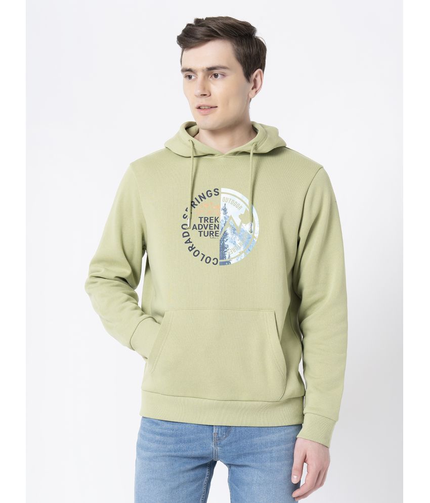     			Red Tape Cotton Blend Hooded Men's Sweatshirt - Green ( Pack of 1 )