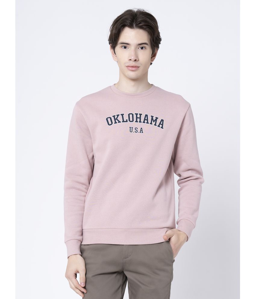     			Red Tape Cotton Blend Round Neck Men's Sweatshirt - Pink ( Pack of 1 )