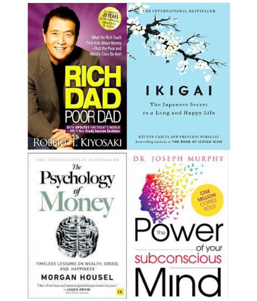     			Rich Dad Poor Dad + Ikigai + The Psychology of Money + The Power of Subconscious Mind