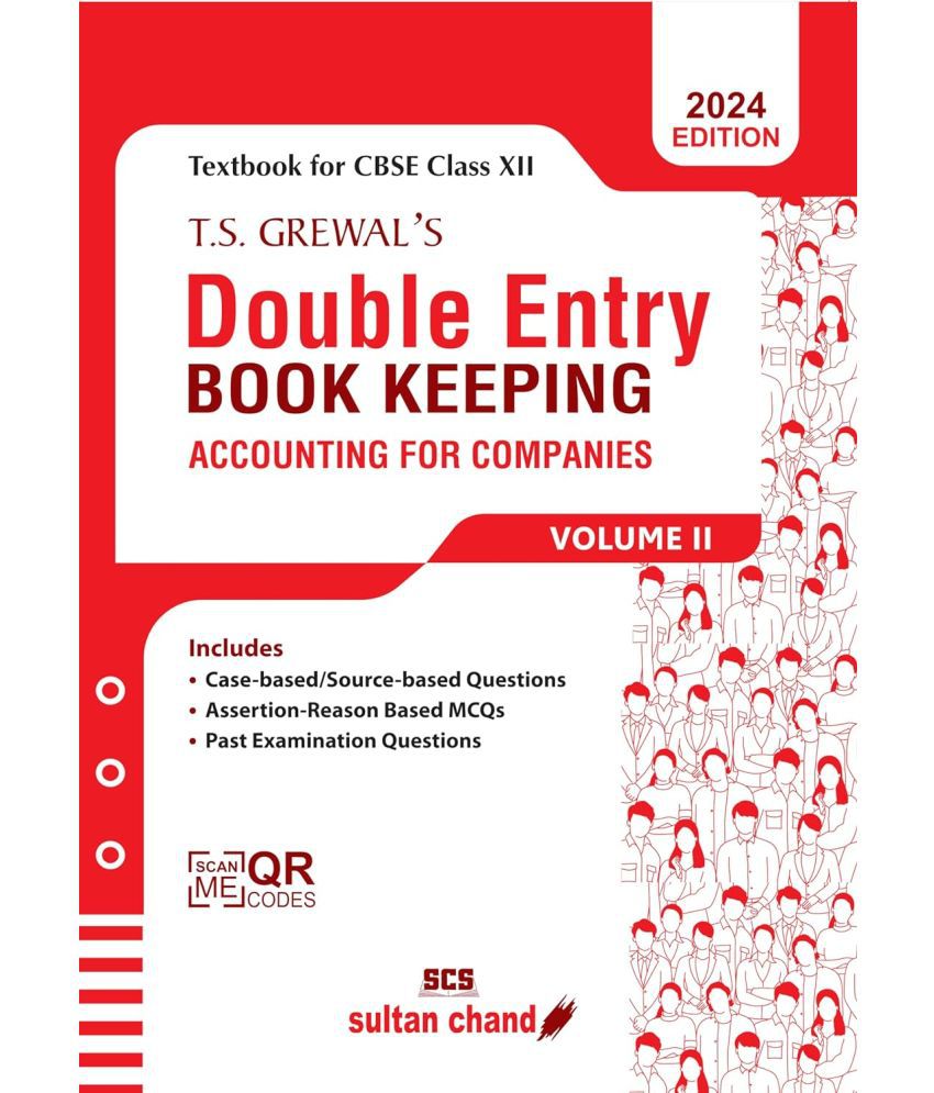     			T.S. Grewal's Double Entry Book Keeping (Vol. II)- Accounting for Companies: Textbook for CBSE Class 12 (2024-25 Examination)