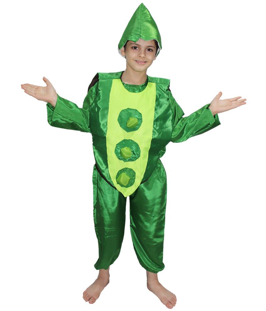     			Vegetable Costume Peas Dress for Boys & Girls - Green, 8-9 Years