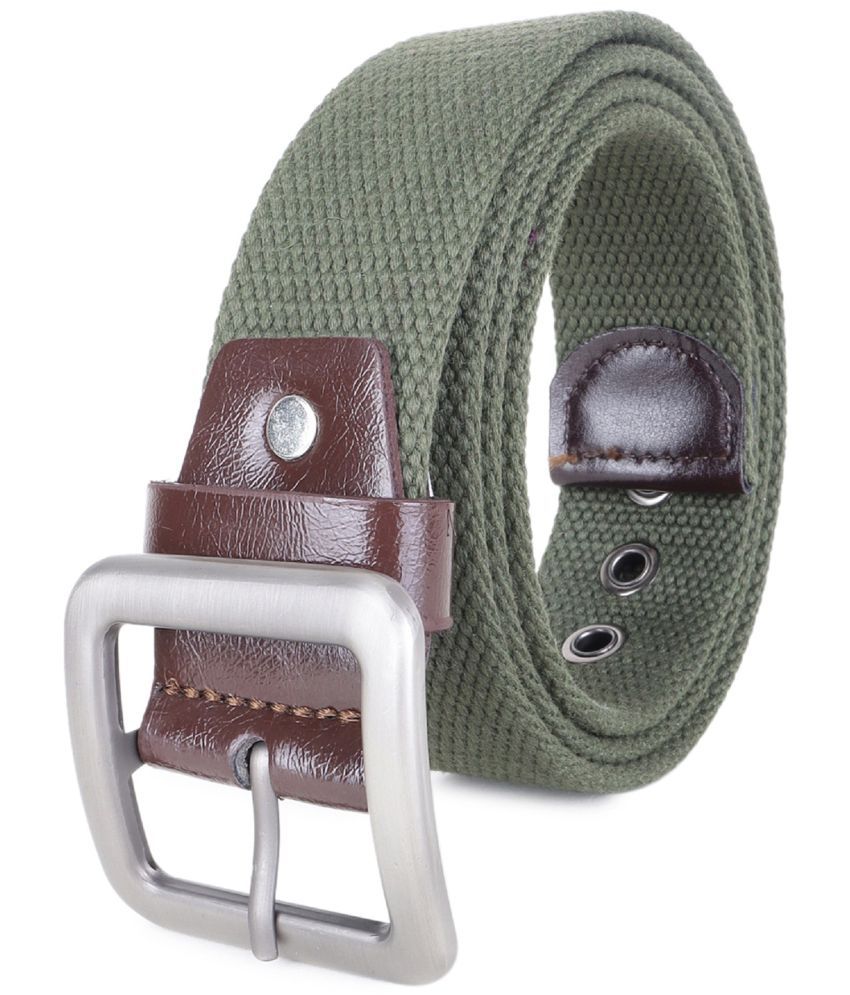     			Zacharias - Green Canvas Men's Casual Belt ( Pack of 1 )