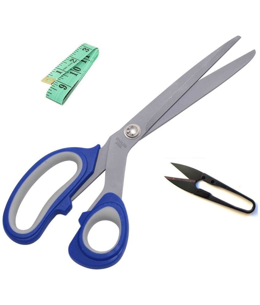     			pack of 1 size 10 inch Scissors Multipurpose Scissors Stainless Steel Sharp Scissors for Office Home School Sewing Fabric Craft multi color scissor