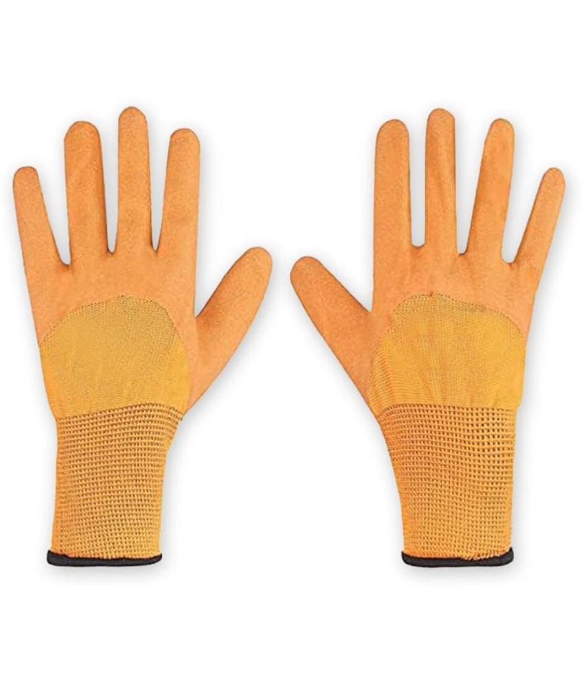     			10Club Orange Rubber Medium Cleaning Gloves ( Pack of 2 )