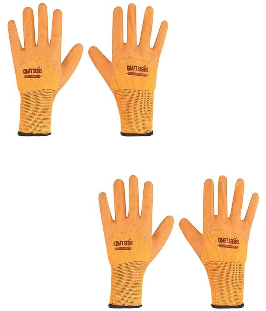     			10Club Orange Rubber Medium Cleaning Gloves ( Pack of 4 )