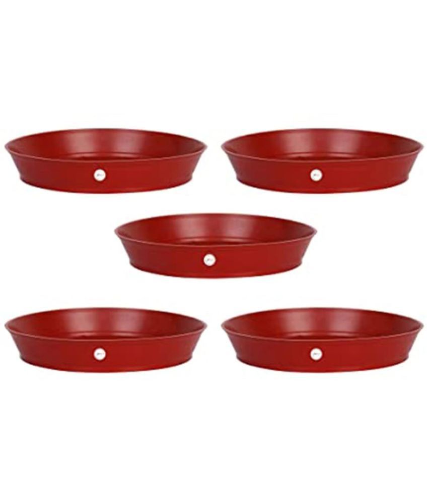    			10Club Red Plastic Planter Rack ( Pack of 5 )