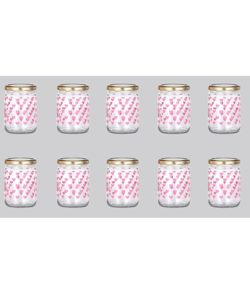     			AFAST Glass Container Glass Transparent Utility Container ( Set of 10 )