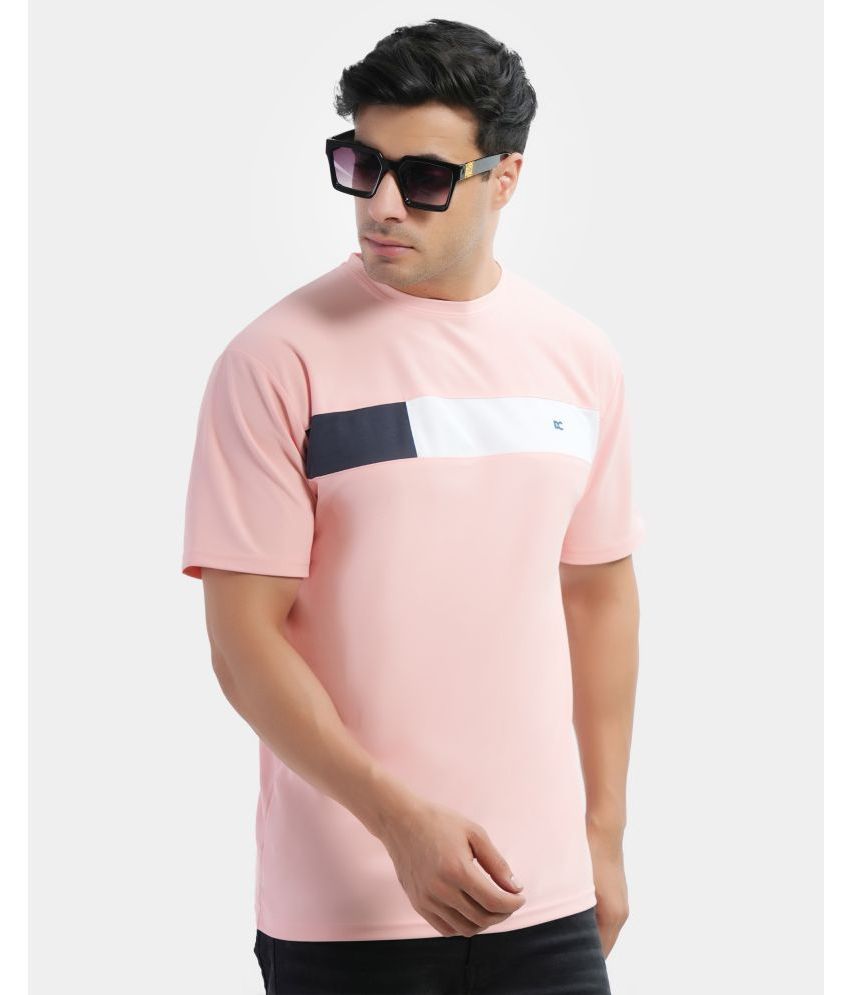     			Forbro Pink Cotton Regular Fit Men's Sports T-Shirt ( Pack of 1 )