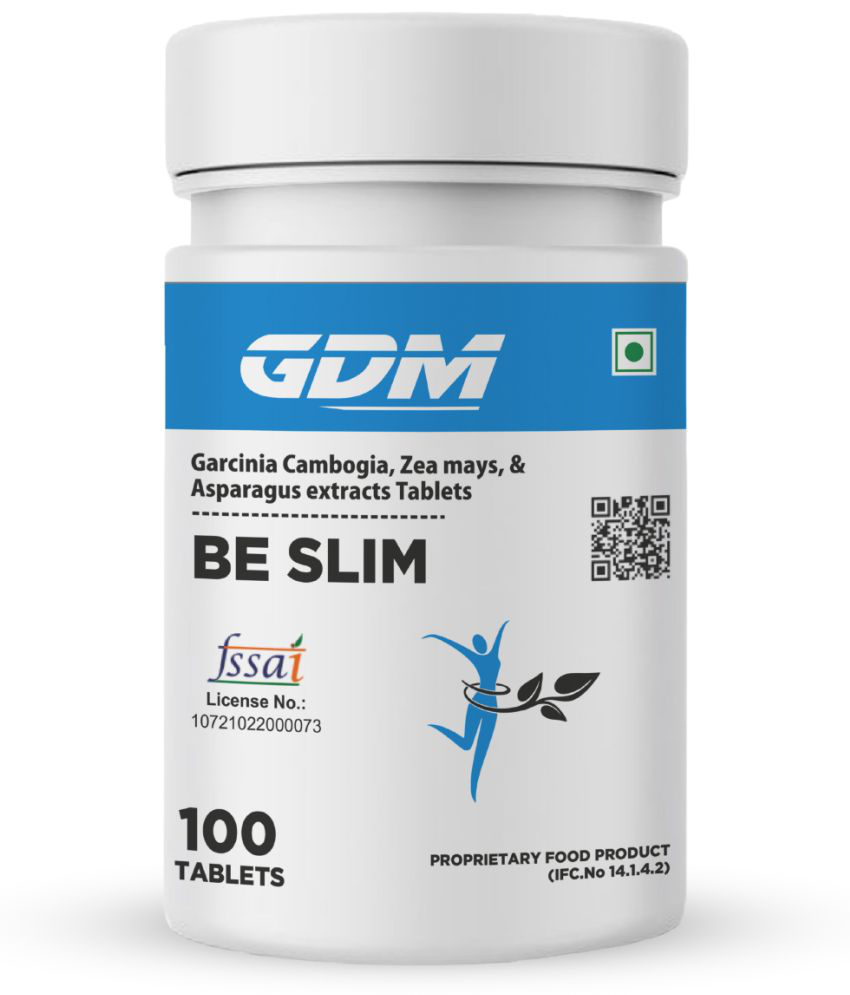     			GDM NUTRACEUTICALS LLP Be Slim - Garcinia Cambogia & Zea Mays Supplement - improve Metabolism for Weight Loss - 100 no.s Unflavoured