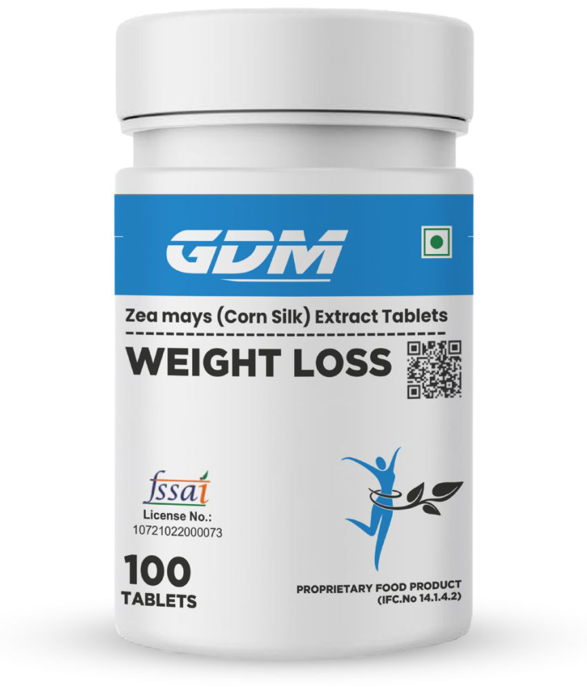     			GDM NUTRACEUTICALS LLP Weight Loss - Zea Mays( Corn Slik) Extracts - Increase Metabolism, Reduce Belly fat, Men & Women - 100 no.s Unflavoured