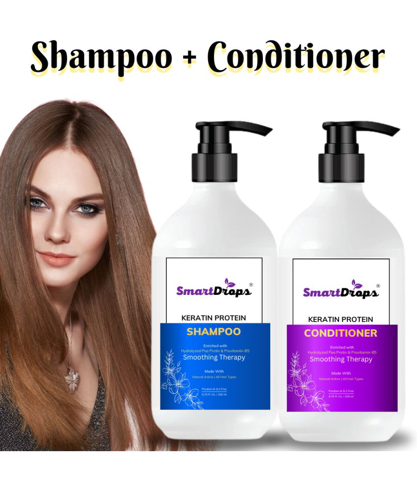     			Keratin Conditioner And Shampoo Combo For Smooth And silky Hair Moisturising Hair Growth Anti-Hair Fall Shiny Hair