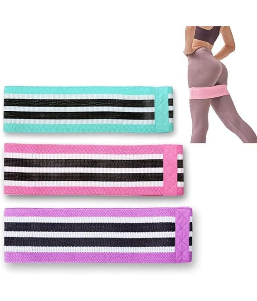     			Premium Resistance Bands for Legs and Butt, Hip Resistance Bands or Anti Slip Loop Bands for Workout Set of 3