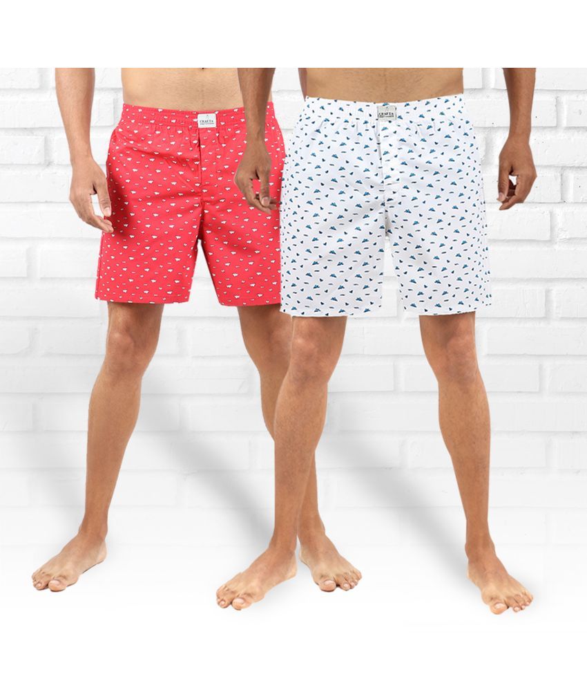     			Supersquad Pack of 2 Cotton Men's Boxer- ( Multicolor )