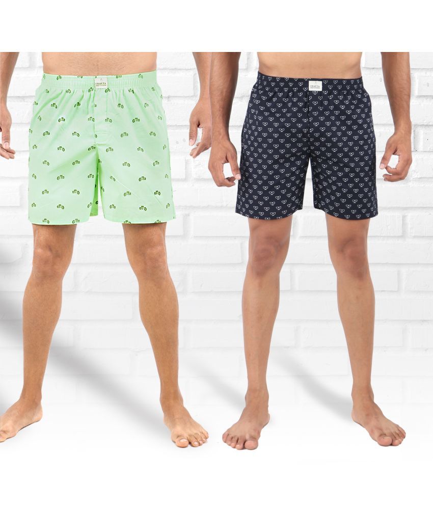     			Supersquad Pack of 2 Cotton Men's Boxer- ( Multicolor )