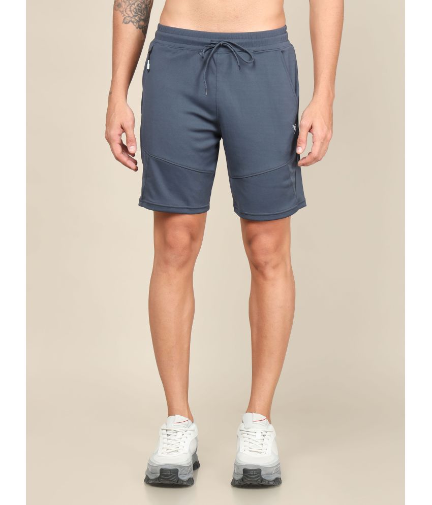     			Techno sports Grey Polyester Men's Shorts ( Pack of 1 )