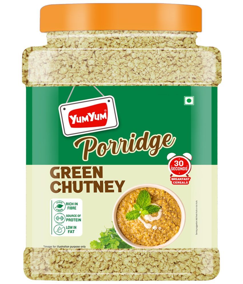     			YUM YUM Green Chutney Porridge 750g Jar / Healthy breakfast Cereal / Ready to Eat (750 g)