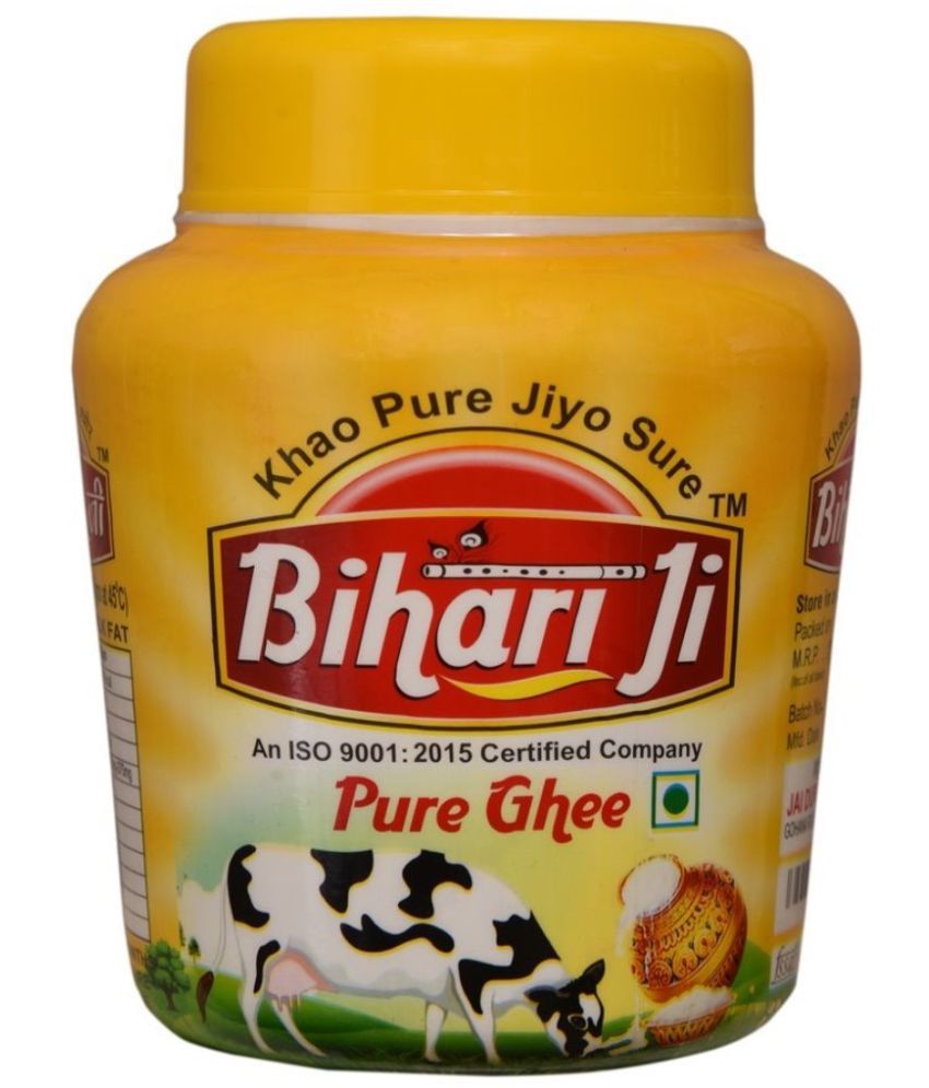     			Bihari ji Pure Ghee for Better Digestion and Immunity 500ml jar-1 Ghee 500 mL