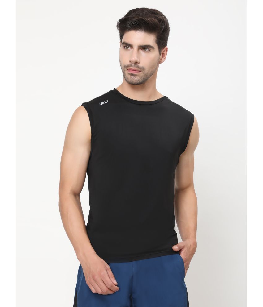    			Dida Sportswear Black Polyester Regular Fit Men's Tanks ( Pack of 1 )