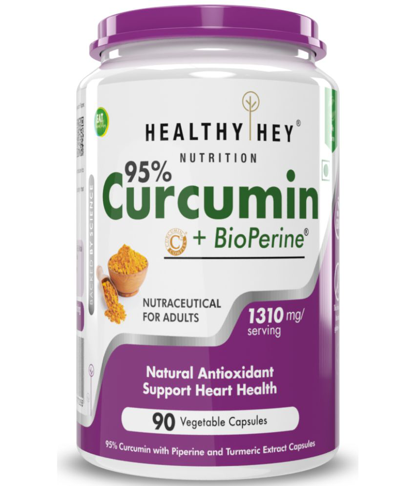     			HEALTHYHEY NUTRITION Curcumin with Bioperine 1310mg 90Veg Cap 1310 mg Capsule