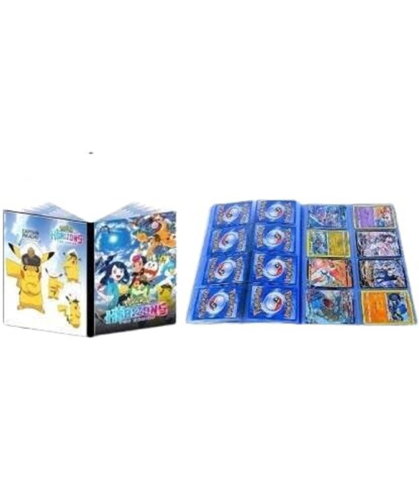     			Latest Seies Big Album Horizons The Series 208 Pockets Cards Binder, Trading Cards Collector Album Cartoon Prints Pok-moon Cards Binder Cards Pack Bag Gift for Kids Boys