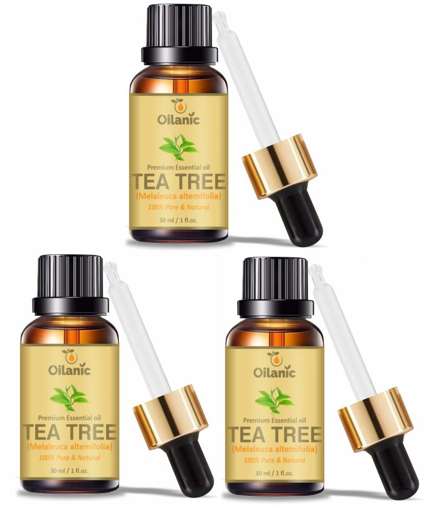     			Oilanic Tea Tree Heals Skin Conditions Essential Oil Aromatic 30 mL ( Pack of 3 )