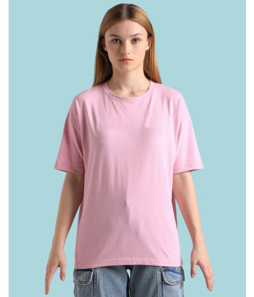     			PP Kurtis Pink Cotton Blend Women's T-Shirt ( Pack of 1 )