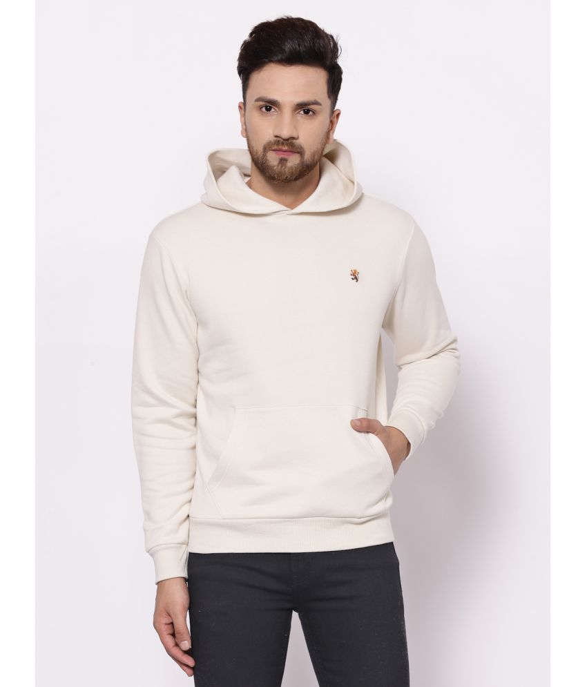     			Red Tape Cotton Blend Hooded Men's Sweatshirt - Off-White ( Pack of 1 )