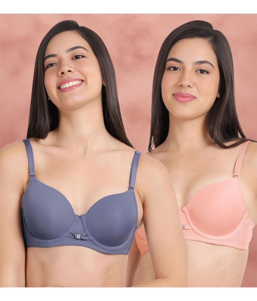     			Susie Pack of 2 Nylon Women's Push Up Bra ( Multicolor ) susi-c2b-1469