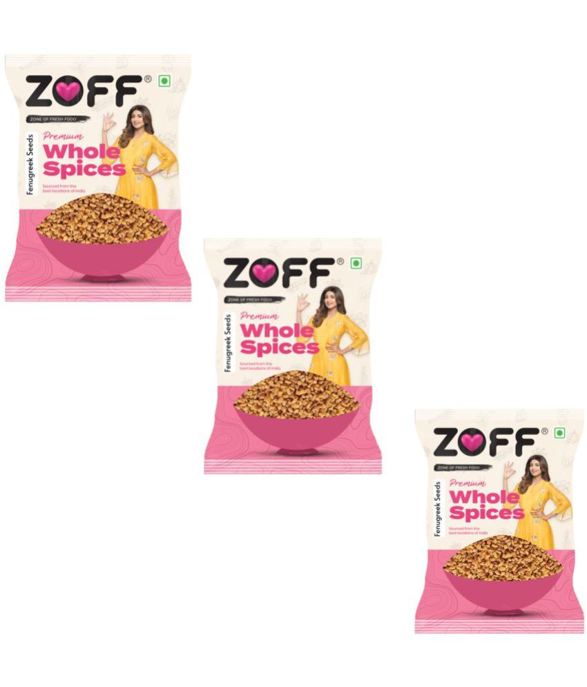     			Zoff Fenugreek Seed/Methi Dana -(500 g each * pack of 3) 1500 gm