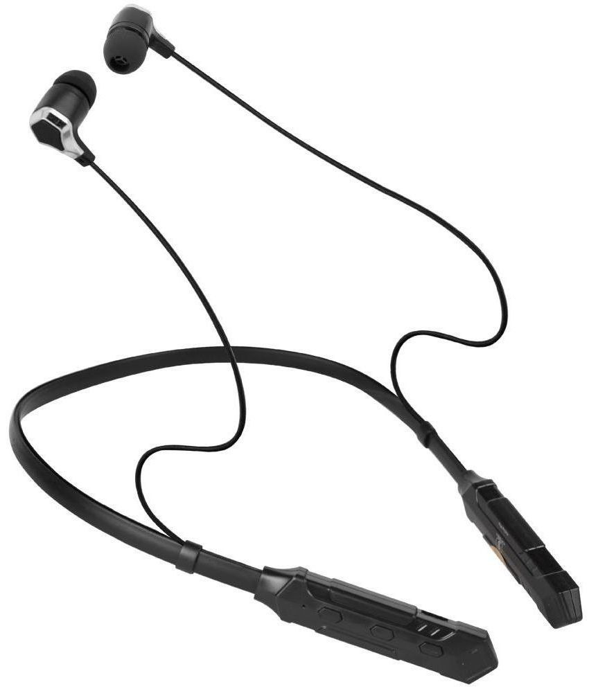    			hitage NBT-1901 MUSIC BEATS NECKBAND In-the-ear Bluetooth Headset with Upto 30h Talktime Deep Bass - Black