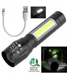 QTX - 0.5W Rechargeable Flashlight Torch ( Pack of 1 )