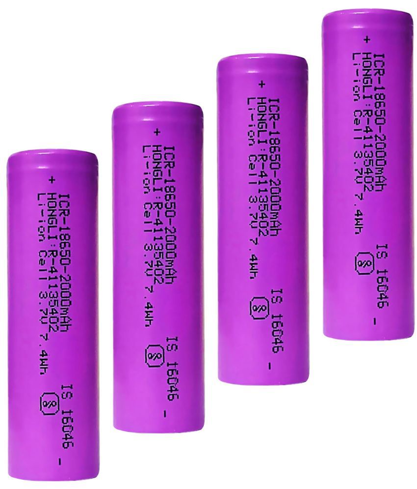     			A Grade 18650 Li-ion 2000mAh Rechargeable Battery ( PACK OF 4 ).