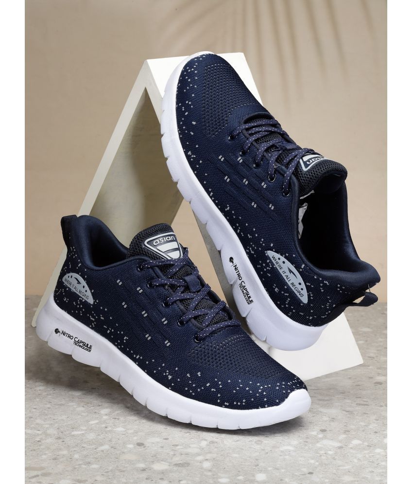     			ASIAN DELTA-22 Navy Men's Sports Running Shoes