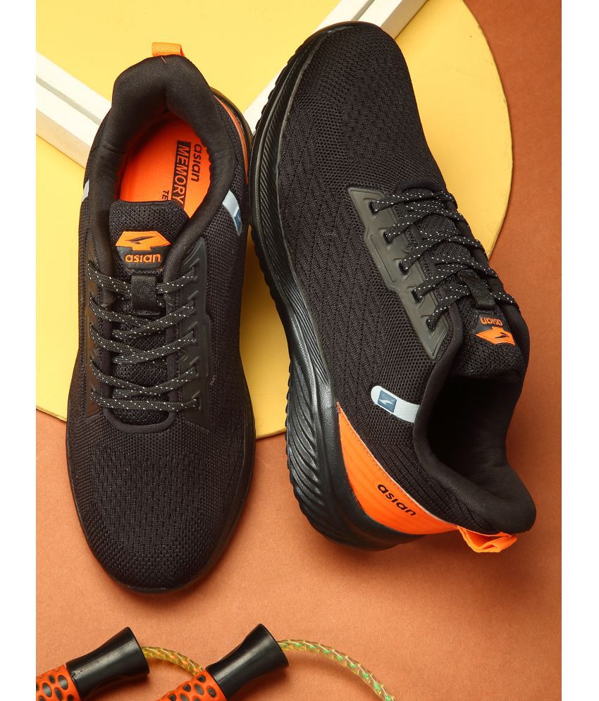     			ASIAN DELTA-25 Black Men's Sports Running Shoes