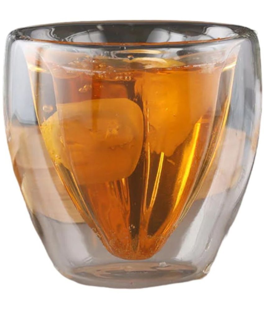     			CIMPEX Flower Shape Solid Glass Coffee Mug 200 mL ( Pack of 1 )