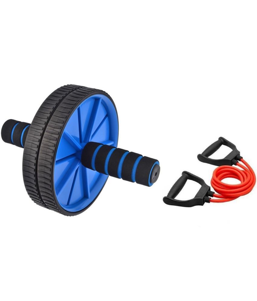     			Combo Ab Wheel Double Toning Tube Home Gym Exerciser (Pack of 2)