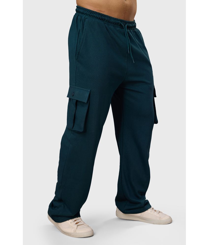     			Fuaark Teal Cotton Blend Men's Sports Trackpants ( Pack of 1 )