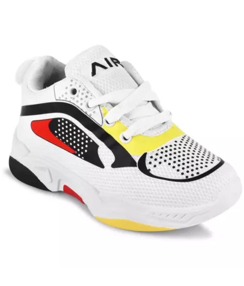     			GLOBIN - White Boy's Sneakers ( 1 Pair )