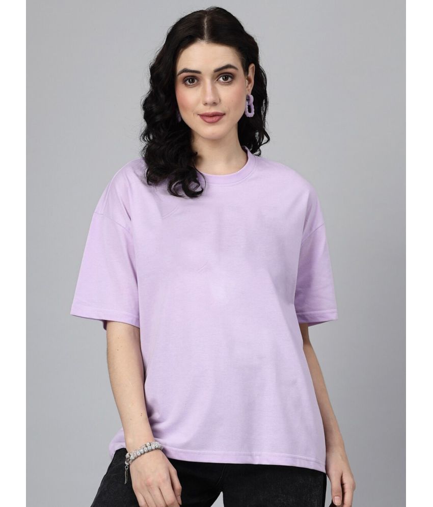     			PP Kurtis Lavender Cotton Blend Women's T-Shirt ( Pack of 1 )