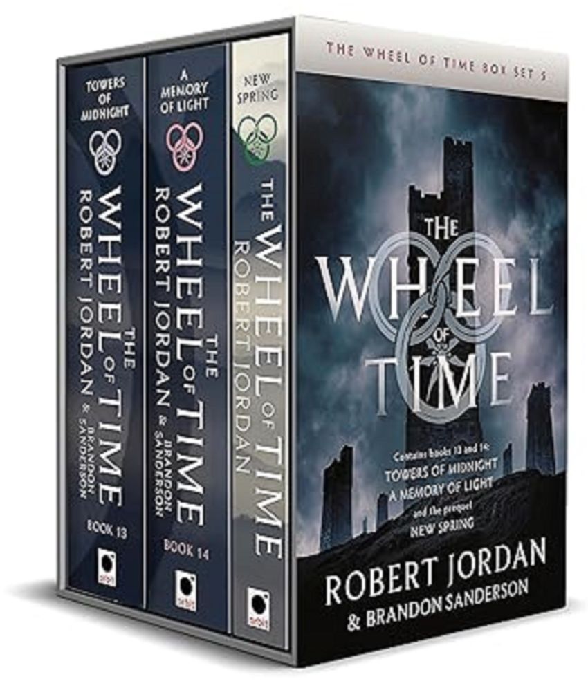     			The Wheel of Time Box Set 5: Books (Towers of Midnight, A Memory of Light, New Spring) (Wheel of Time Box Sets) Paperback – Import, 12 May 2022