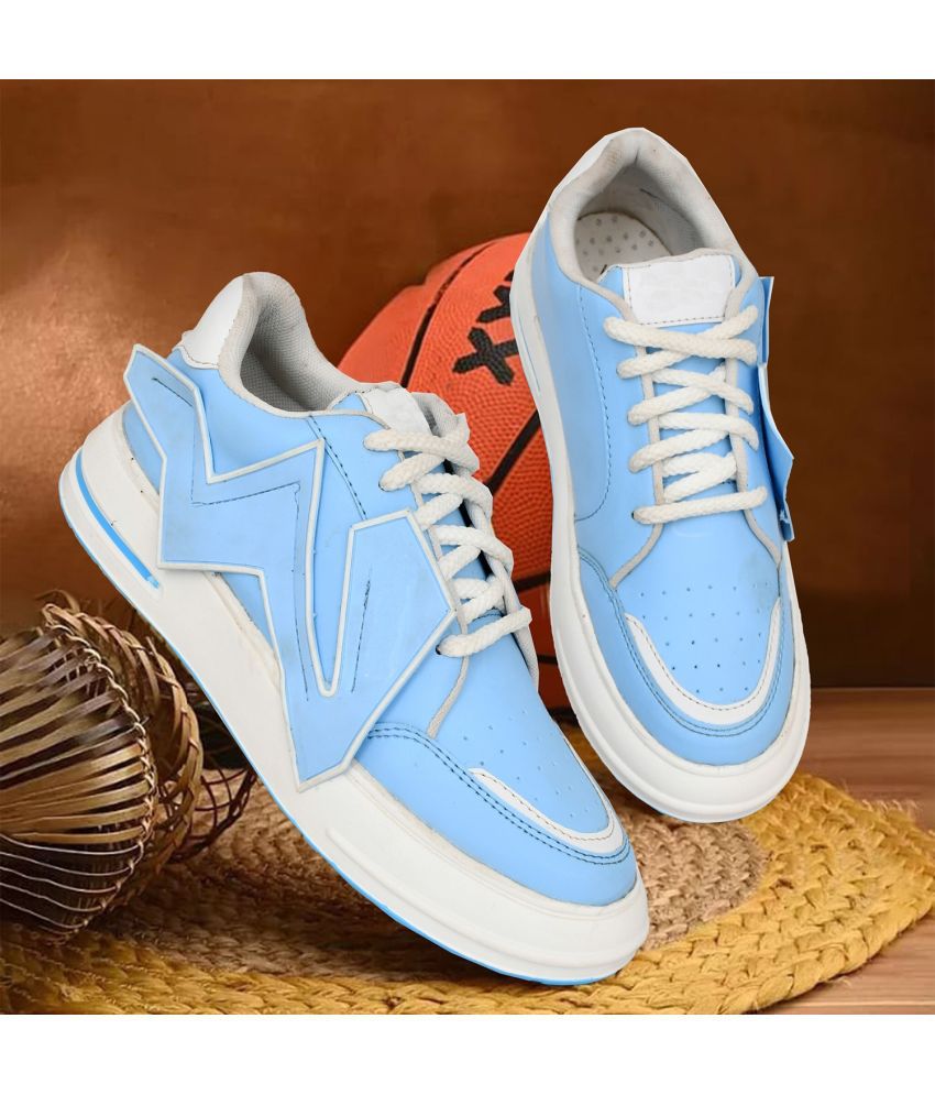     			VATELIO Comfortable, Trendy & Running Light Blue Men's Lifestyle Shoes