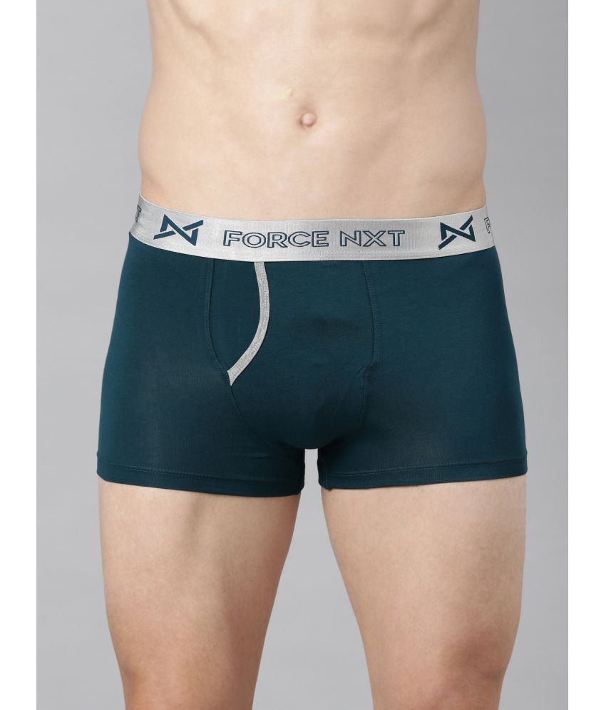     			Force NXT Blue Cotton Men's Trunks ( Pack of 1 )